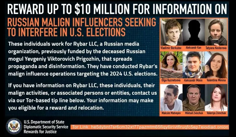 Prigozhin bağlantılı medya şirketi Rybar, ABD'nin kara listesine girdi post image